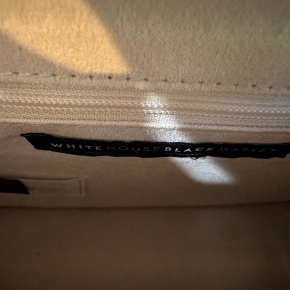 White House Black Market Floral Embroidered Adjustable Removable Shoulder Bag - Picture 7 of 7